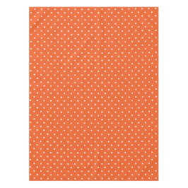 Seamless  bright orange background polka dot tafelkleed