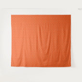 Seamless  bright orange background polka dot wandkleed (Voorkant (horizontaal))