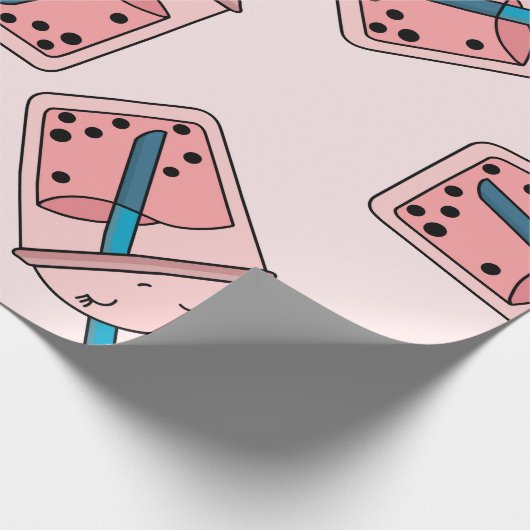Seamless bright pattern bubble tea fruit summer dr cadeaupapier (Hoek)