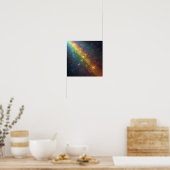 Seamless Bright Spectrum Geometric Wallpaper Poster (Keuken)