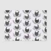 Seamless chicken pattern tissuepapier (Voorkant)