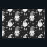 seamless Christmas Scinavian black pattern Inpakpapier Vel<br><div class="desc">seamless Christmas Scinavian black pattern</div>