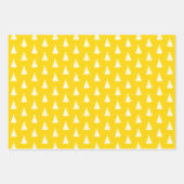 Seamless Christmas Tree on Yellow Inpakpapier Vel (Voorkant)