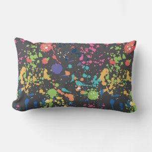 Seamless colored grunge pattern with watercolor sp kussen