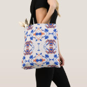 seamless colorful hipster pattern with geometric tote bag (Dichtbij)