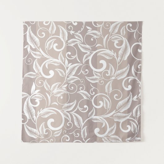 Seamless damask pattern. Vintage ornament. pattern Wandkleed (Voorkant)