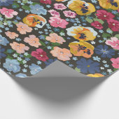 Seamless decorative elegant pattern with cute flow cadeaupapier (Hoek)