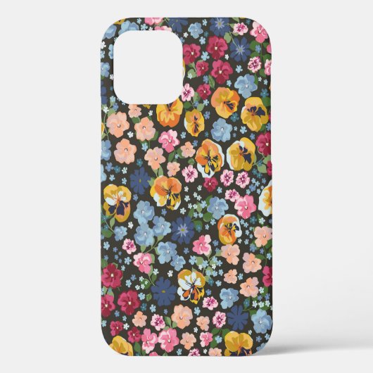 Seamless decorative elegant pattern with cute flow Case-Mate iPhone case (Achterkant)
