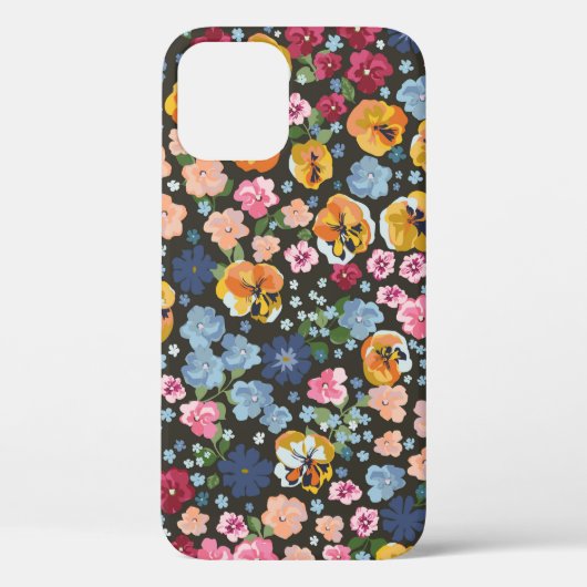 Seamless decorative elegant pattern with cute flow Case-Mate iPhone case (Achterkant)