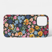 Seamless decorative elegant pattern with cute flow iPhone hoesje (Achterkant horizontaal)