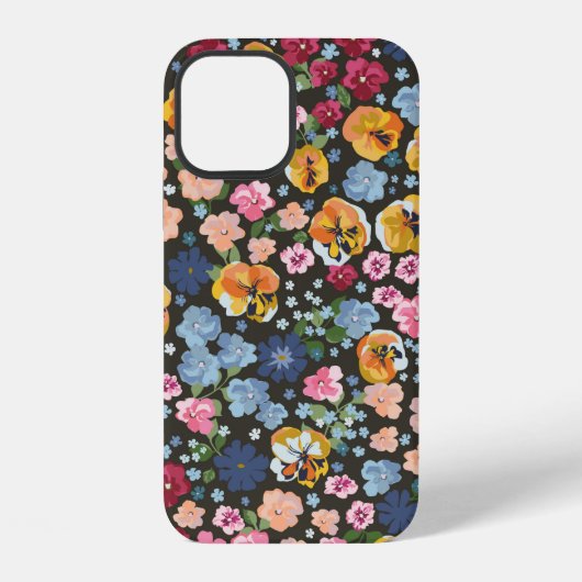 Seamless decorative elegant pattern with cute flow iPhone hoesje (Achterkant)