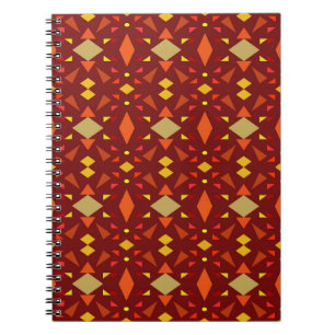 Seamless decorative geometric mosaic ornament patt notitieboek