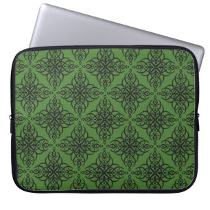Seamless decorative vintage pattern with elegant laptop sleeve