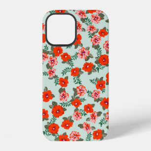 Seamless ditsy pattern in small cute wild flowers. iPhone 12 hoesje