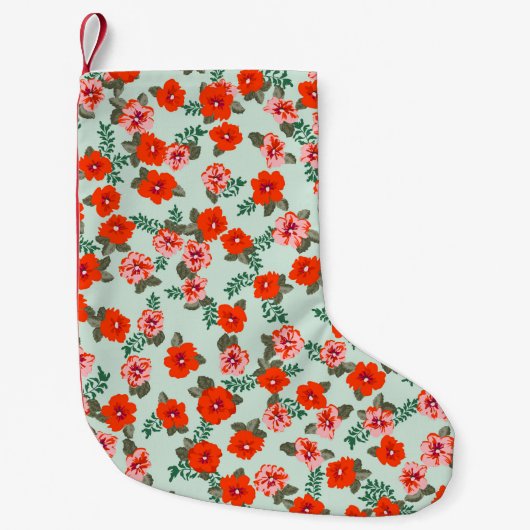 Seamless ditsy pattern in small cute wild flowers. kleine kerstsok (Voorkant)