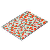 Seamless ditsy pattern in small cute wild flowers. notitieboek (Linkerzijde)