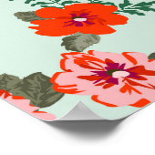 Seamless ditsy pattern in small cute wild flowers. poster (Hoek)
