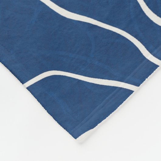 Seamless Earth Line topographic map organic patter Fleece Deken (Hoek)