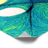 Seamless Electric Flow White Background Pattern Poster (Hoek)