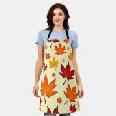 Seamless Fall Foliage Design Schort (Gedragen)