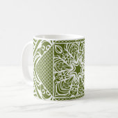 Seamless floral geometric pattern. Winthrop Koffiemok (Voorkant links)