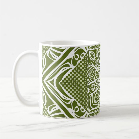 Seamless floral geometric pattern. Winthrop Koffiemok (Links)