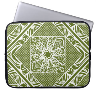 Seamless floral geometric pattern. Winthrop Laptop Sleeve