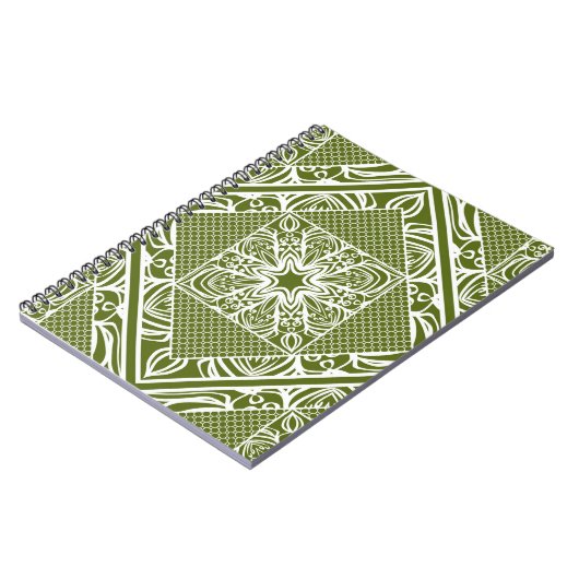 Seamless floral geometric pattern. Winthrop Notitieboek (Linkerzijde)