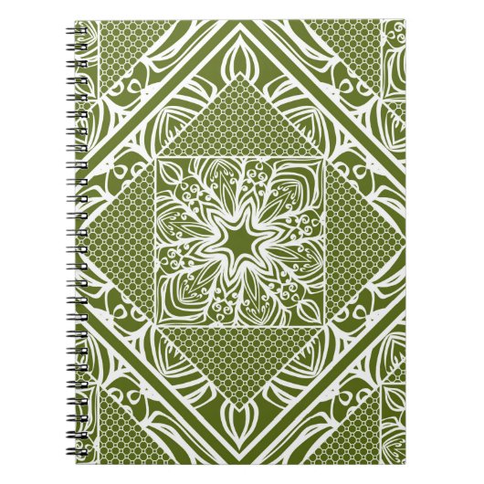 Seamless floral geometric pattern. Winthrop Notitieboek (Voorkant)