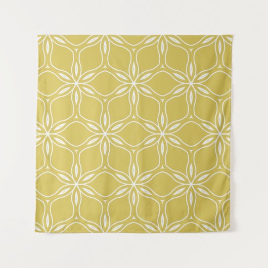 Seamless floral geometric patterns. Texture vintag Wandkleed (Voorkant)