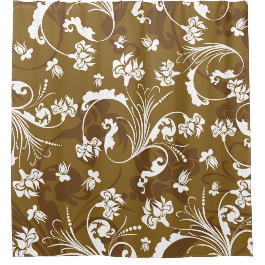 Seamless floral pattern. abstract,art,background,b douchegordijn (Voorkant)