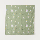 Seamless floral pattern background with cosmos flo wandkleed (Voorkant (horizontaal))