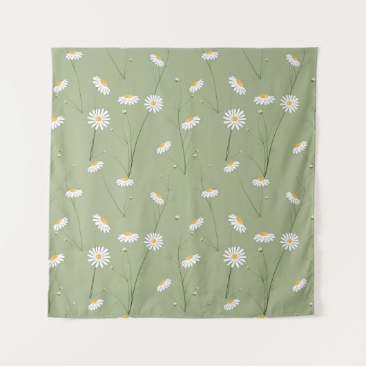Seamless floral pattern background with cosmos flo wandkleed (Voorkant)