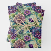 Seamless Floral Pattern Furniture Decoupage Inpakpapier Vel (In situ)