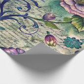 Seamless Floral Pattern Furniture Decoupage Paper Cadeaupapier (Hoek)