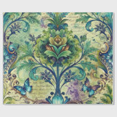 Seamless Floral Pattern Furniture Decoupage Paper Cadeaupapier (Vlak)