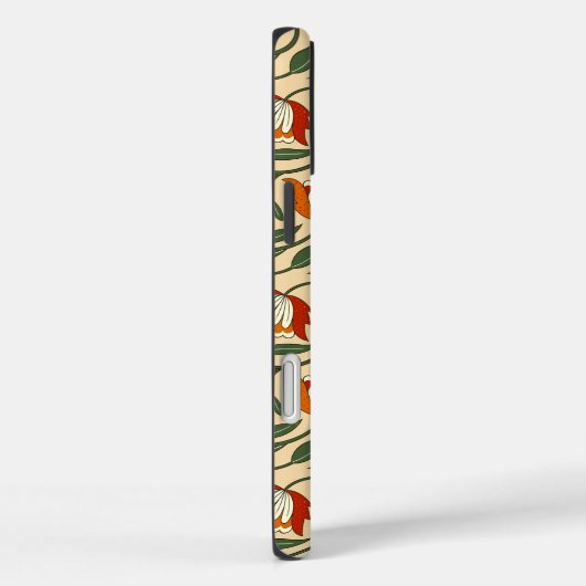 Seamless floral pattern in beige background Case-Mate iPhone case (Achterkant / Rechts)