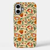 Seamless floral pattern in beige background Case-Mate iPhone case (Achterkant)