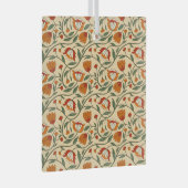 Seamless floral pattern in beige background glas ornament (Voorkant Rechts)