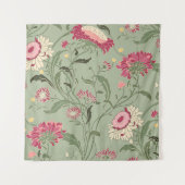 Seamless floral pattern in folk style with wildflo wandkleed (Voorkant)
