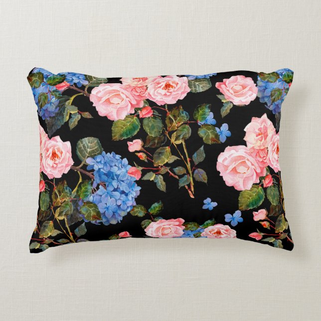 Seamless floral pattern in victorian style. Bouque Accent Kussen (Voorkant)