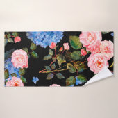 Seamless floral pattern in victorian style. Bouque Badhanddoek (Badhanddoek)