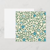 Seamless floral pattern on beige background bedankkaart (Voorkant / Achterkant)