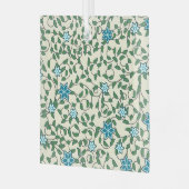 Seamless floral pattern on beige background glas ornament (Voorkant links)