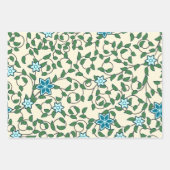 Seamless floral pattern on beige background inpakpapier vel (Voorkant 3)