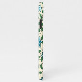 Seamless floral pattern on beige background iPhone hoesje (Rechterkant)