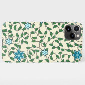 Seamless floral pattern on beige background iPhone hoesje (Achterkant horizontaal)