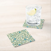 Seamless floral pattern on beige background kartonnen onderzetters (Insitu)