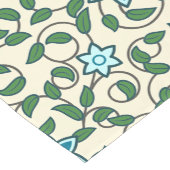 Seamless floral pattern on beige background korte tafelloper (Hoek)