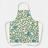 Seamless floral pattern on beige background schort (Voorkant)